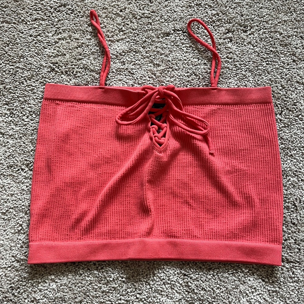 Forever 21 Womens Coral tank/tube top